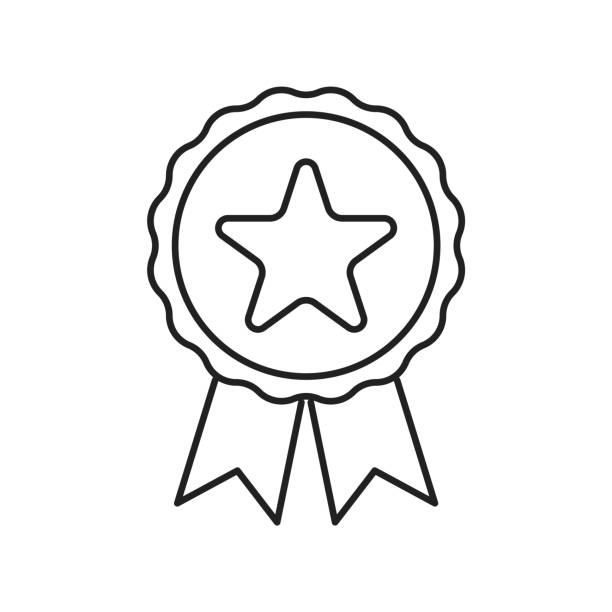Premium quality line icon in flat. Isolated vector Premium quality line icon in flat. Isolated vector illustration celebrity endorsements stock illustrations