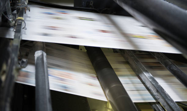 istock Newspaper Printing Press In A Printing Plant 1226606914
