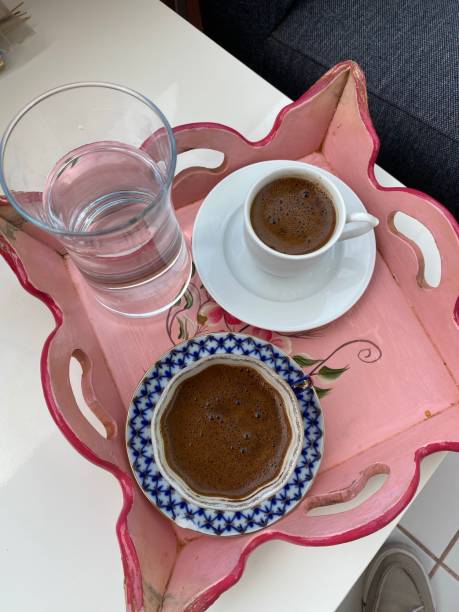 istock Turkish coffee, foamy coffee, hot coffee in the cup, hot beverage 1226609358
