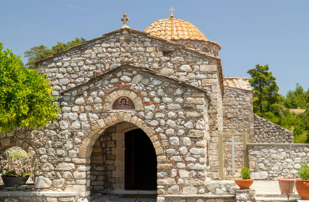 istock Moni Thari monastery on Rhodes island 1226611142