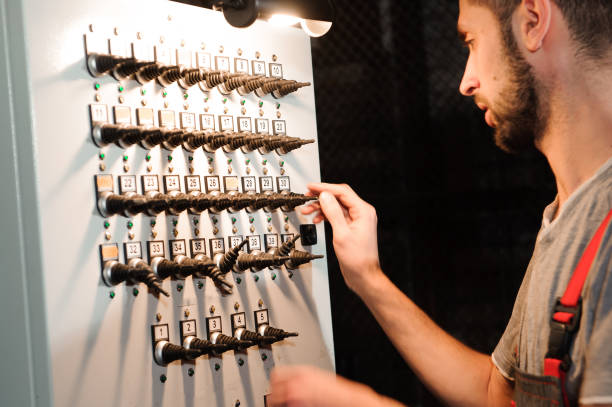 istock The lighting engineer adjusts the lights on stage behind the scenes 1226612295