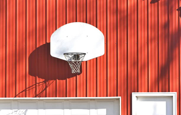 istock Basketball Hoop on Red Barn 1226613873