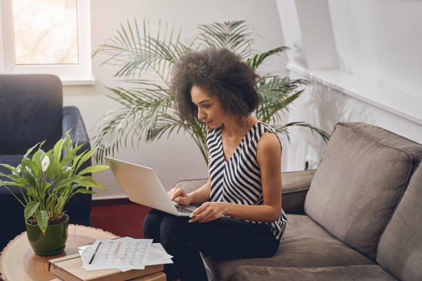 istock Serious female staring at her computer monitor 1226613880