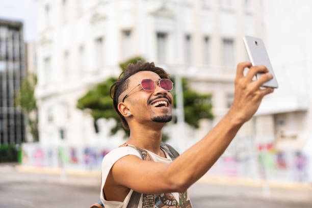 istock Vain man taking a self portrait 1226616205