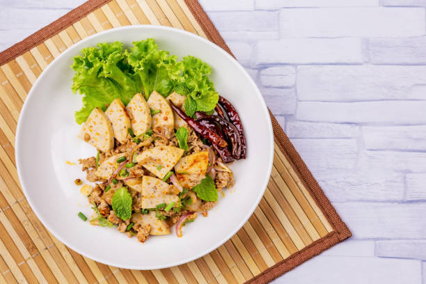 istock Spicy minced pork salad 1226616998