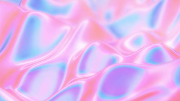 istock Psychedelic Holographic Shiny Iridescent Liquid Fluid Waves Flowing - Abstract Background Texture 1226620918