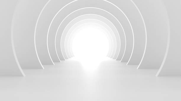istock Round tunnel of repetitive circular structures 1226621900