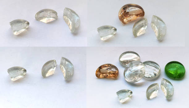 istock set broken transparent stones on white background 1226625022