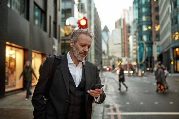 istock Bearded London Businessman in 50s Outdoors After Work 1226635360