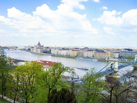 Aerial view on Budapest