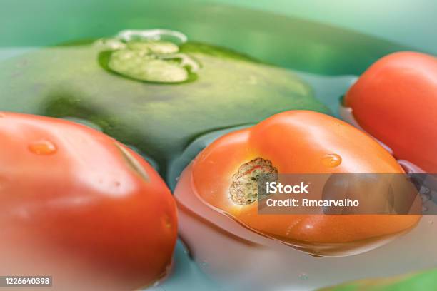 Tomato And Chayote Vegetarian Food Stock Photo - Download Image Now - Agriculture, Brazil, Chayote Squash