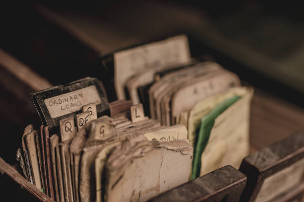 istock Drawer from a disused library catalogue 1226641420
