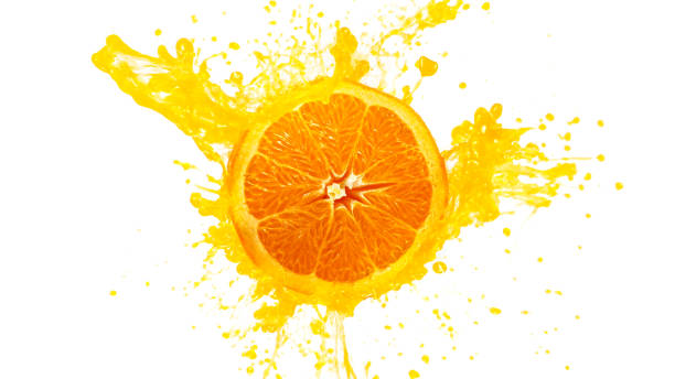 istock Fresh Orange Slice with Splashing Juice 1226644460