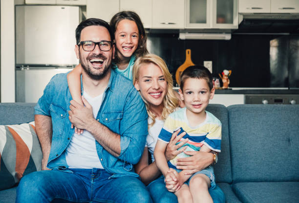 istock Happy family at home. 1226644674