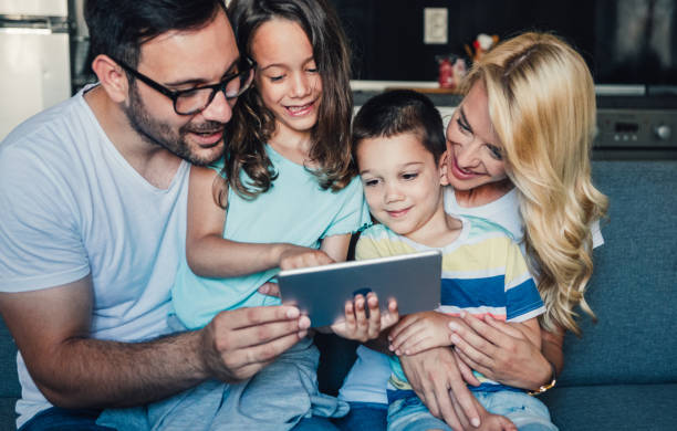 istock Young family and modern technologies. 1226644684