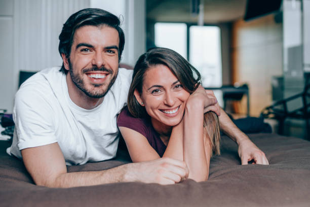 istock Young couple in bed. 1226644780