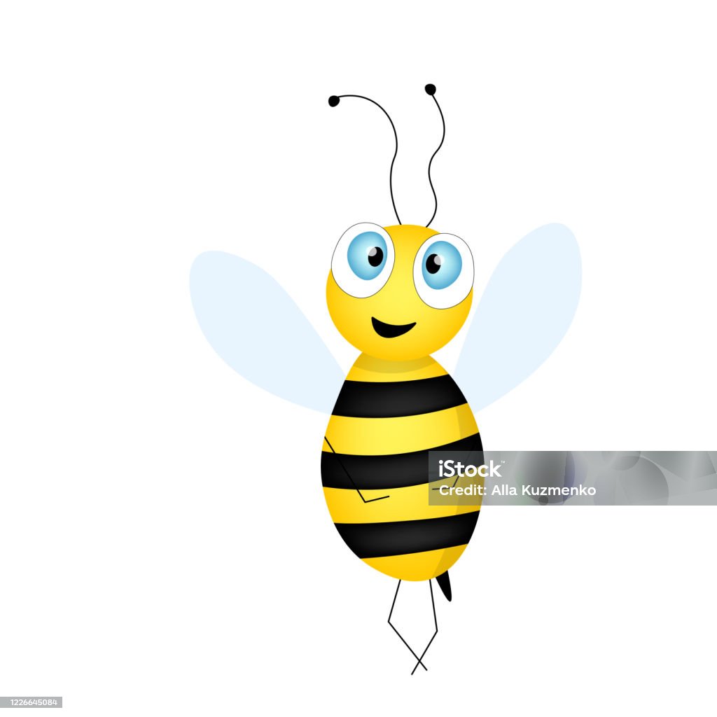 Hoạt Hình Linh Vật Ong Dễ Thương Một Con Ong Ngạc Nhiên Bay Ong ...
