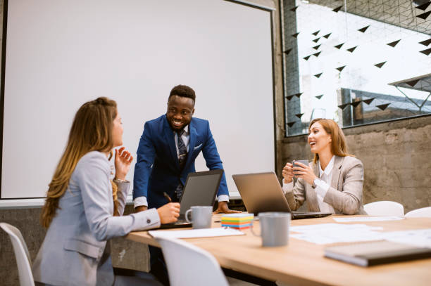 istock Business people discussing in board room 1226645825