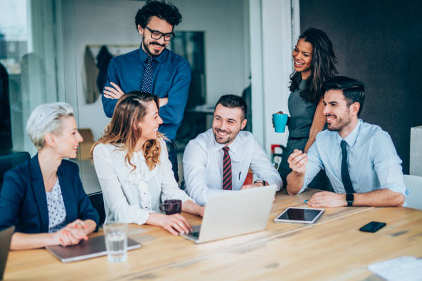 istock Successful team of professionals in the office 1226652033