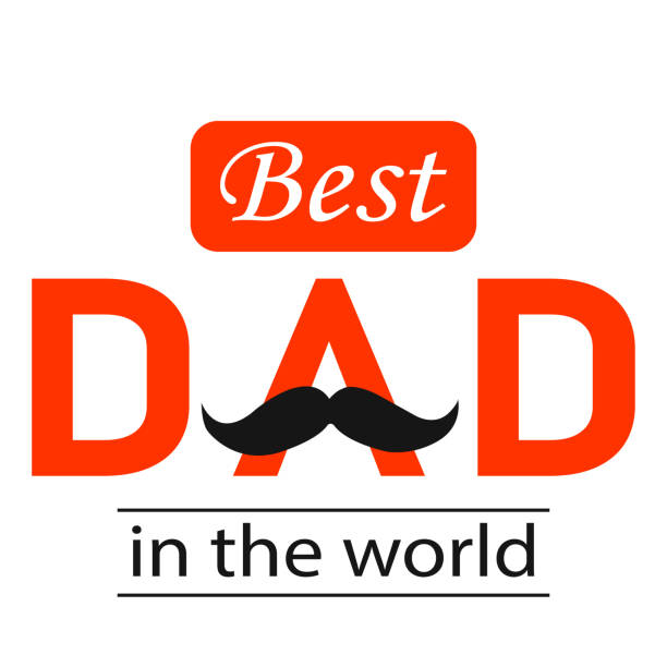 Best dad in the world banner, father day greeting. Best dad in the world banner, father day greeting card. best dad ever stock illustrations