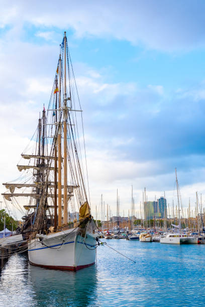 istock A schooner ship with 3 mast rig 1226652606
