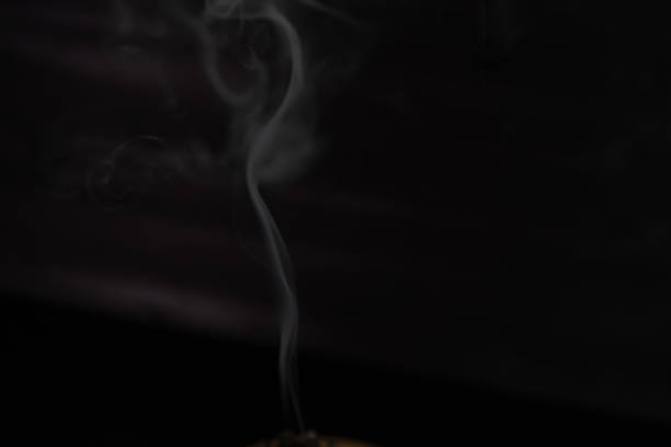 Kerosene lamp on a wooden background