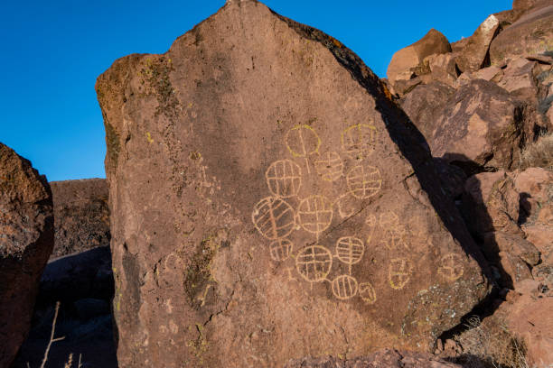 istock ancient petroglyph rock art Owens Valley, California, USA 1226657765