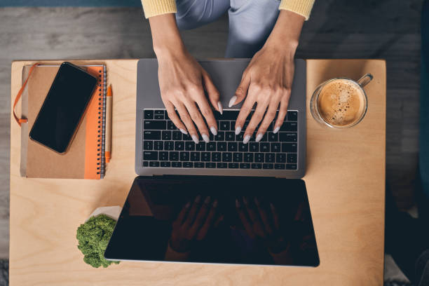 istock Female hands typing on the laptop keyboard 1226658551