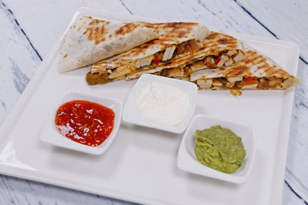 istock mexican chicken quesadilla sandwiches and typical condiments 1226659754