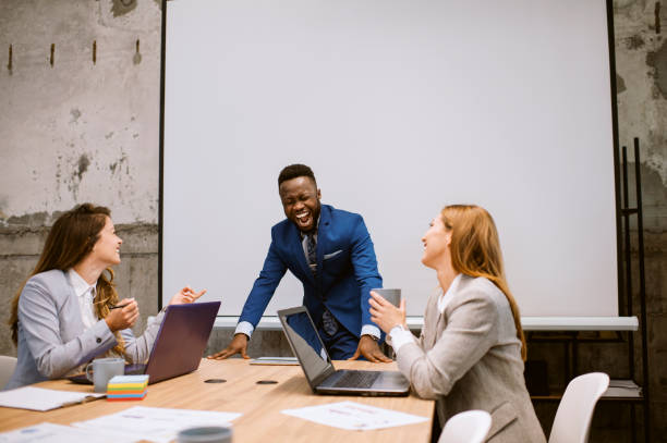 istock Young businessman sharing ideas in office 1226660691