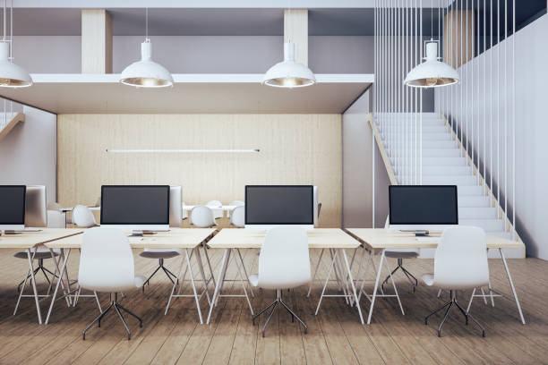istock Contemporary coworking office interior 1226660908