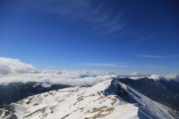 istock a view of the snowy mountain 1226662811