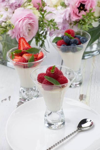 istock Panna Cotta Desert With Berries 1226671792