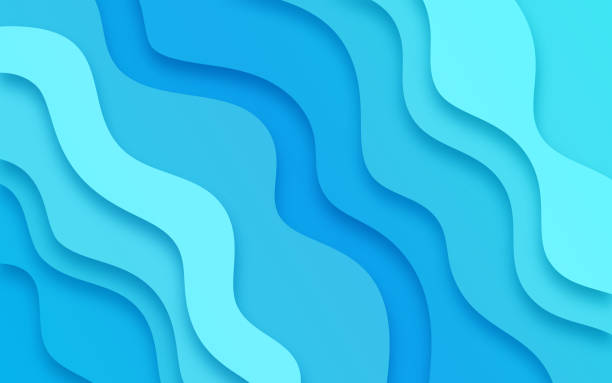 波状ブレンドレイヤー抽象的な背景 - 河川 イラスト点のイラスト素材／クリップアート素材／マンガ素材／アイコン素材