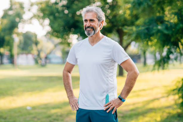 istock Smiling athlete outdoors. 1226681957