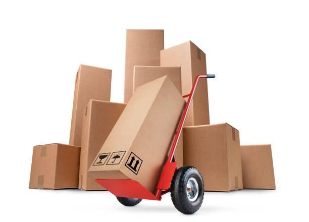 istock Hand truck and cardboard boxes 1226689955