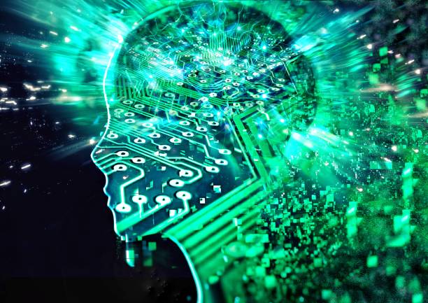 istock 3D illustration of abstract green artificial intelligence 1226693751