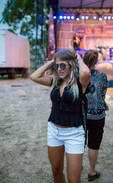 istock Happy girl on a concert 1226693835