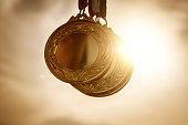 istock Championship medals with sunlight 1226694690