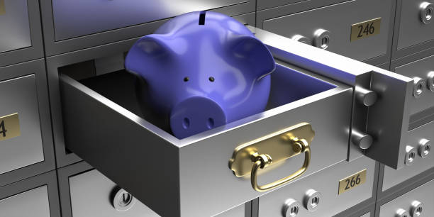 istock Safe bank deposit box for storing safely savings. 3d illustration 1226694769
