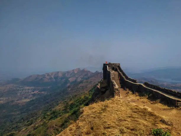 Photo of Rajgad a famous and ancient fort in Maharashtra built by King Shivaji near Pune.