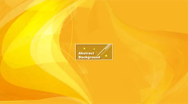Vector illustration of Sunny abstract yellow modern background