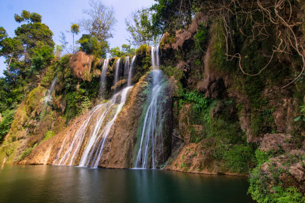 istock Dai Yem waterfall. This is a nice waterfall in Moc Chau, Son La province, Vietnam 1226710878