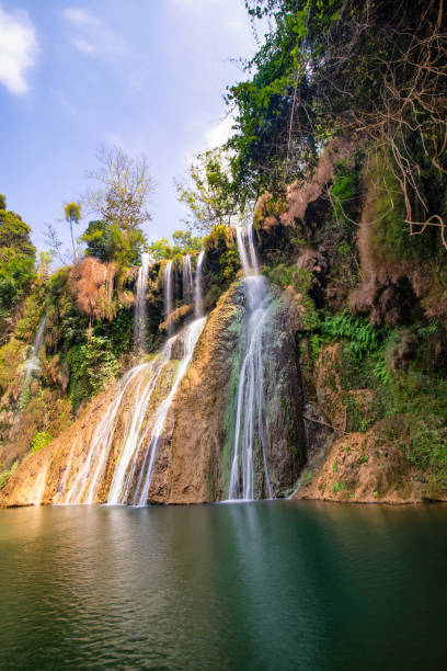 istock Dai Yem waterfall. This is a nice waterfall in Moc Chau, Son La province, Vietnam 1226711046