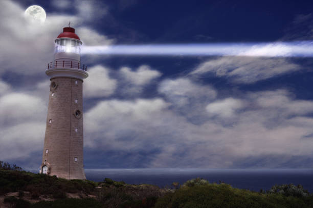 istock CONCEPT OF DISTRESS, LIGHTHOUSE IN THE NIGHT 1226716838