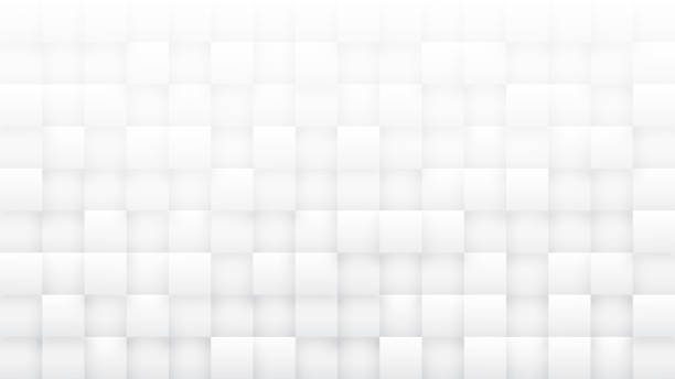 istock 3D Squares High Technology Minimalist White Abstract Background 1226720453