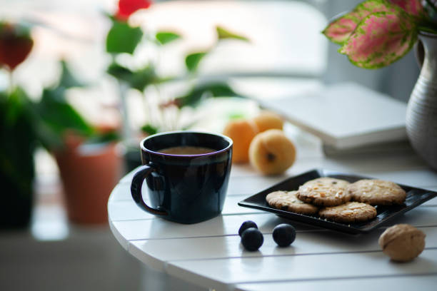 home baked cookies and coffee break