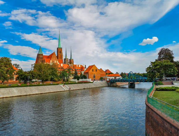 istock Wroclaw Odra river with cathedral square in background 1226724743