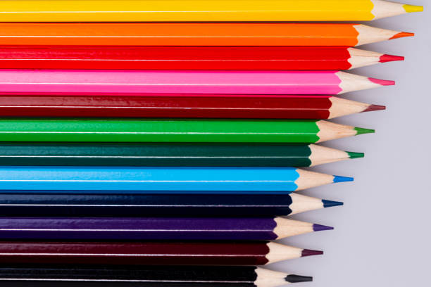 istock Various colored pencils of different colors sorted 1226725054