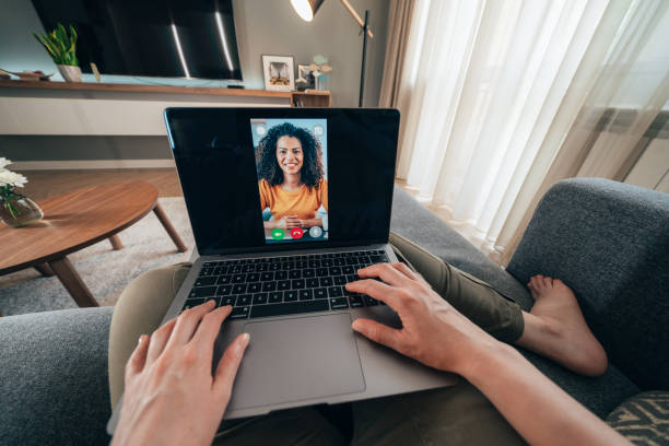 istock Online meeting with friend 1226728614